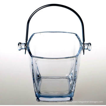 Haonai glassware bucket,beer ice bucket